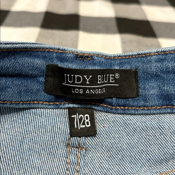 Judy Blue Allison Jeans High Rise Wide Leg Cargo Utility Stretchy Baggy Sz 7/28 - Picture 7 of 15